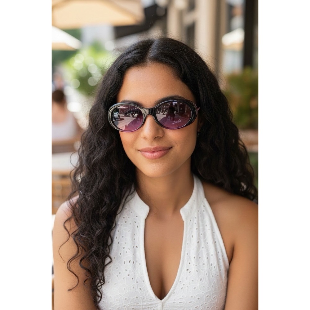 Vintage Y2K SPY OPTIC LEDA Sunglasses 2 Tone Burgundy